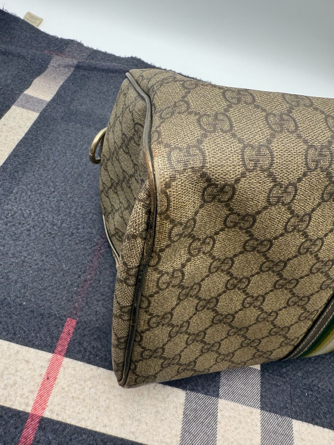 Gucci Boston Bowler Web Joy Satchel Top Handle