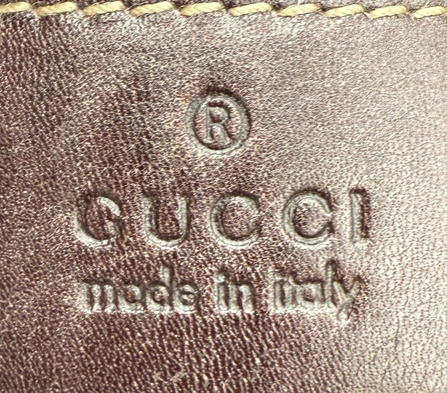 Gucci Monogram Canvas Small Punch Tote Shoulder Bag