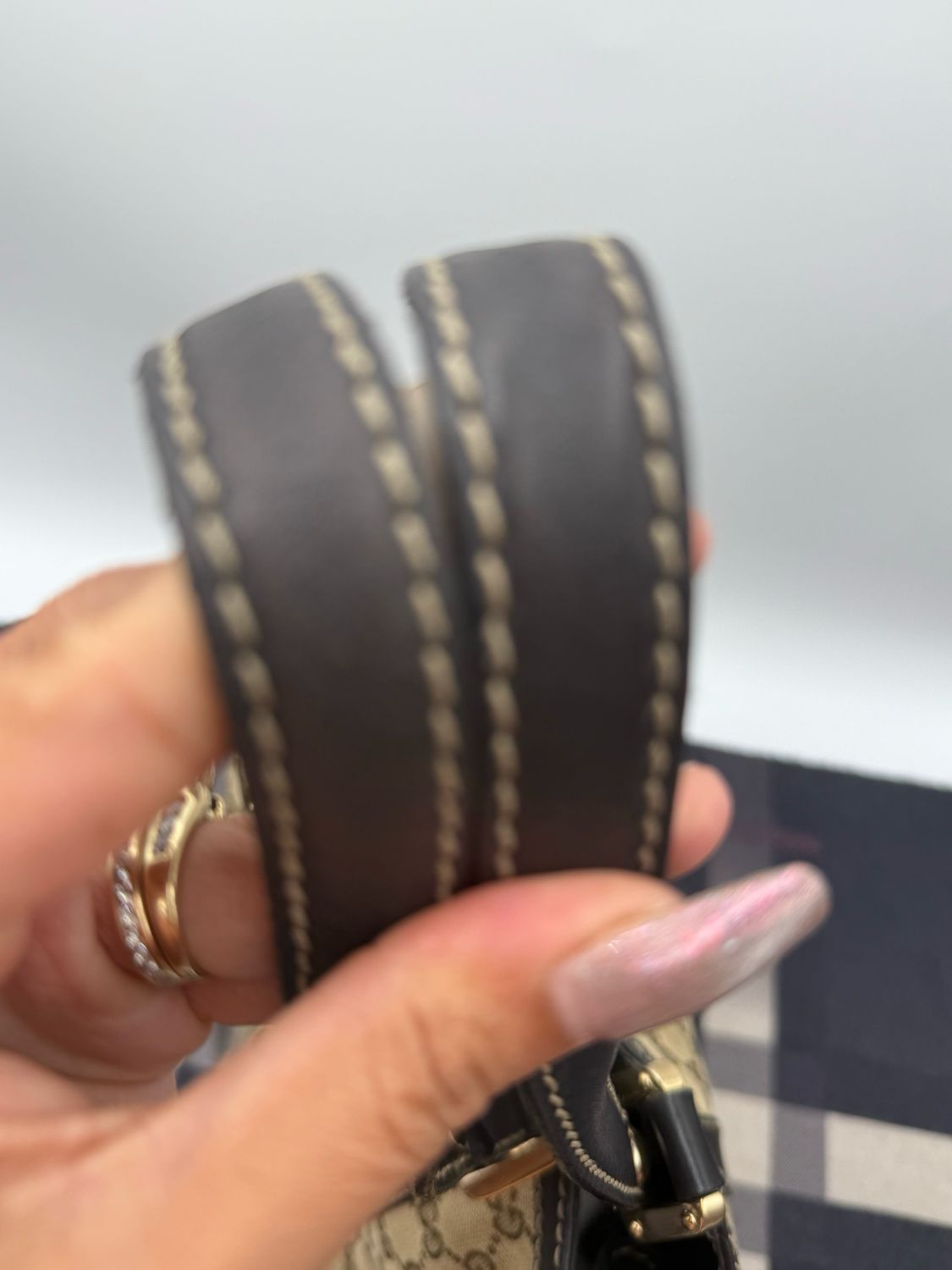 Gucci New Ladies Web Medium Tote Shoulder Bag