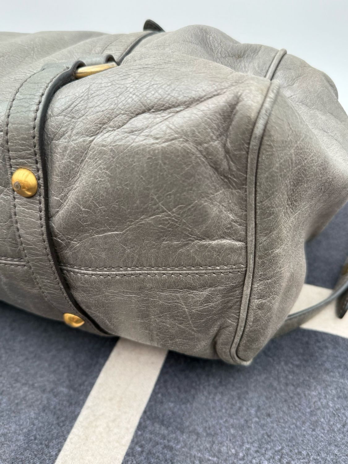 Miumiu Vitello Lux Leather Crossbody Messenger