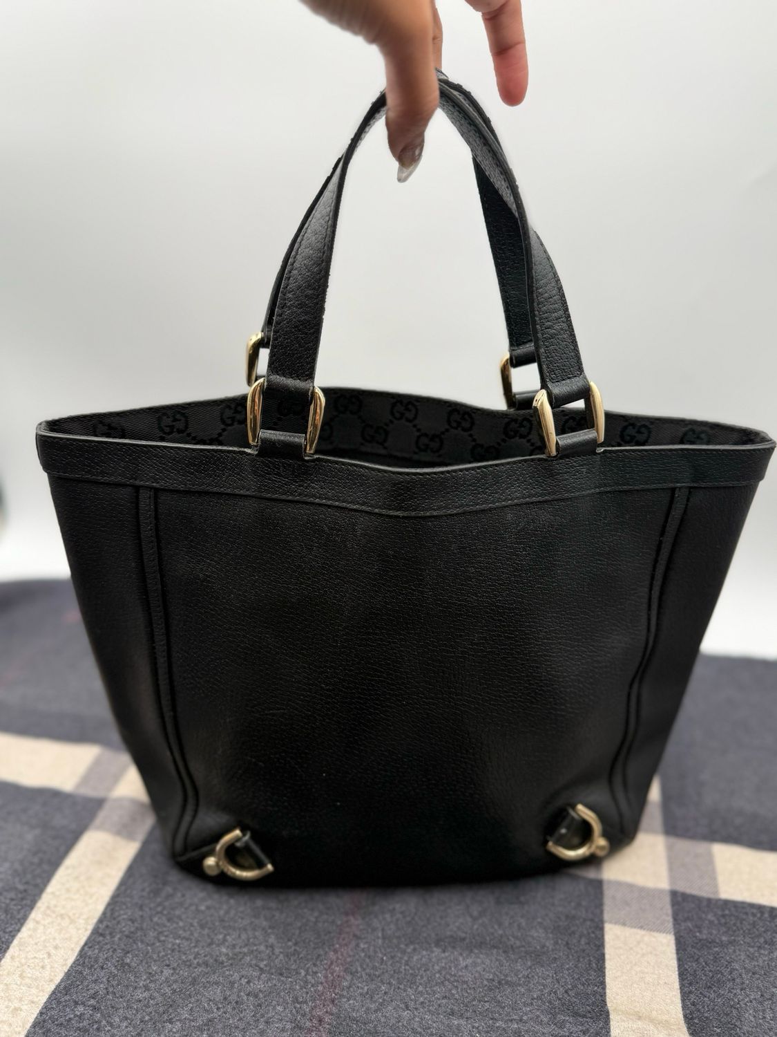 Gucci Abbey Leather Small Top Handle Shoulder