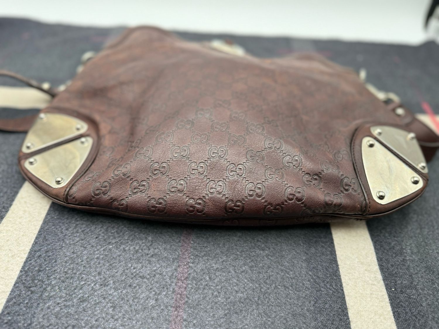 Gucci Indy Babouska Guccissima Leather Sling Messenger