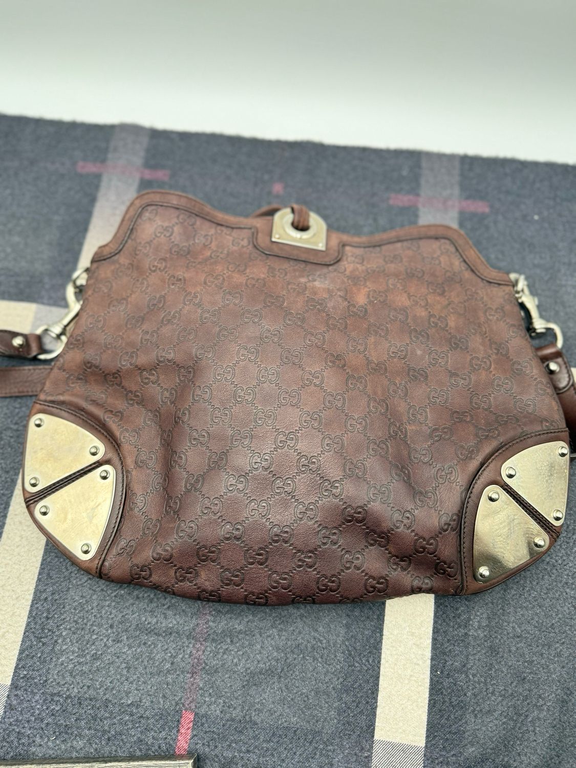 Gucci Indy Babouska Guccissima Leather Sling Messenger