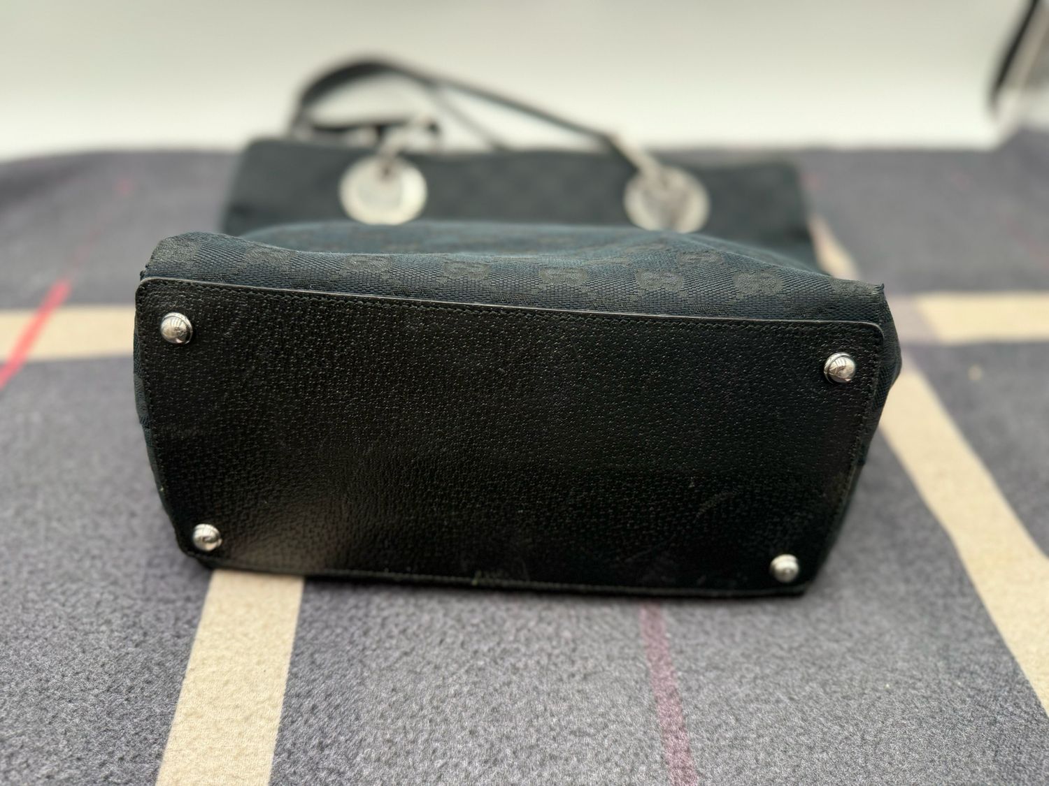 Gucci Monogram Eclipse Canvas Tote Shoulder Bag