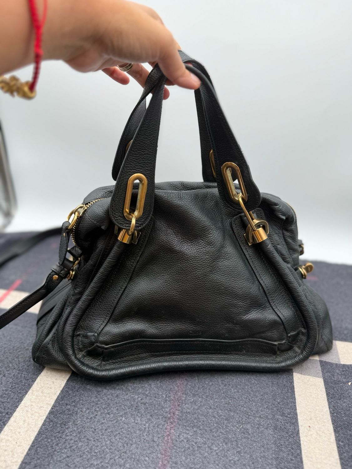 Chloe Paraty Medium Black Crossbody Messenger
