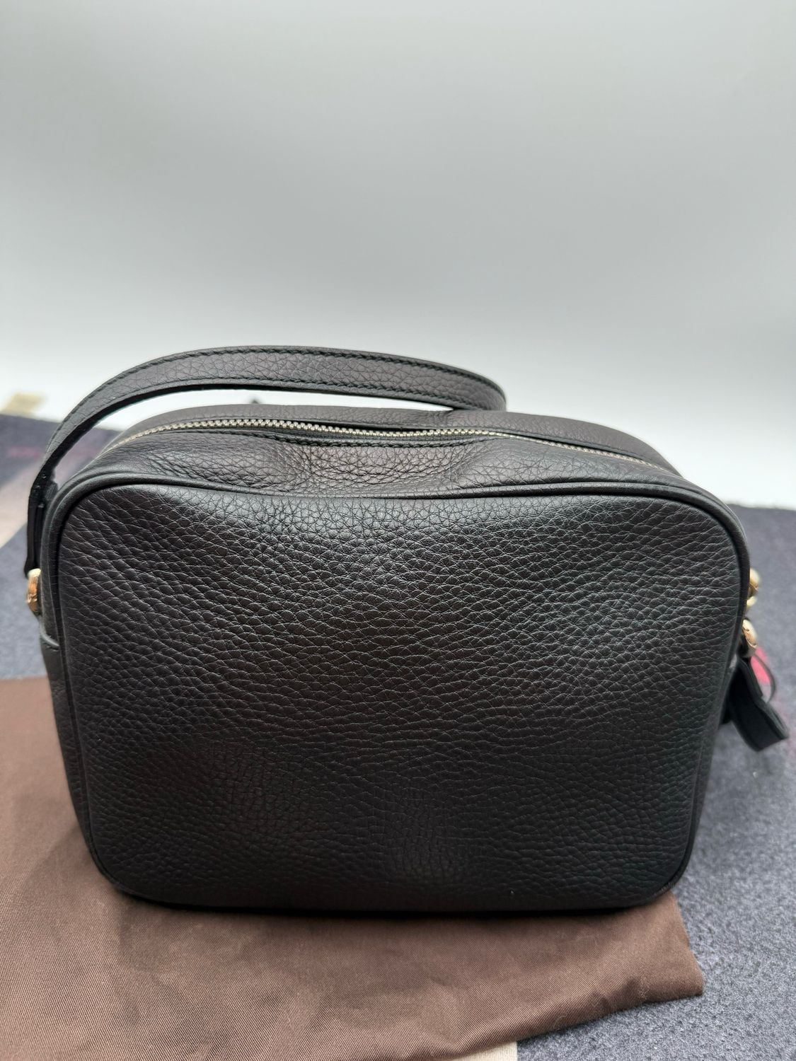 Gucci Disco Soho Camera Bag Small Pebbled Leather Black