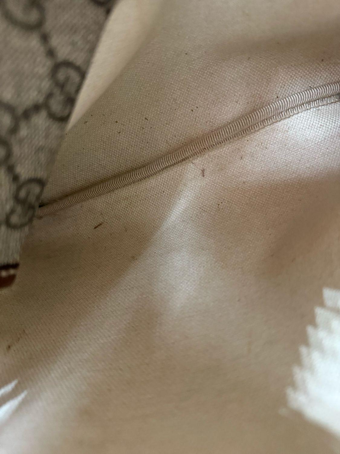 Gucci Monogram Plus Web Messenger Crossbody Bag Small