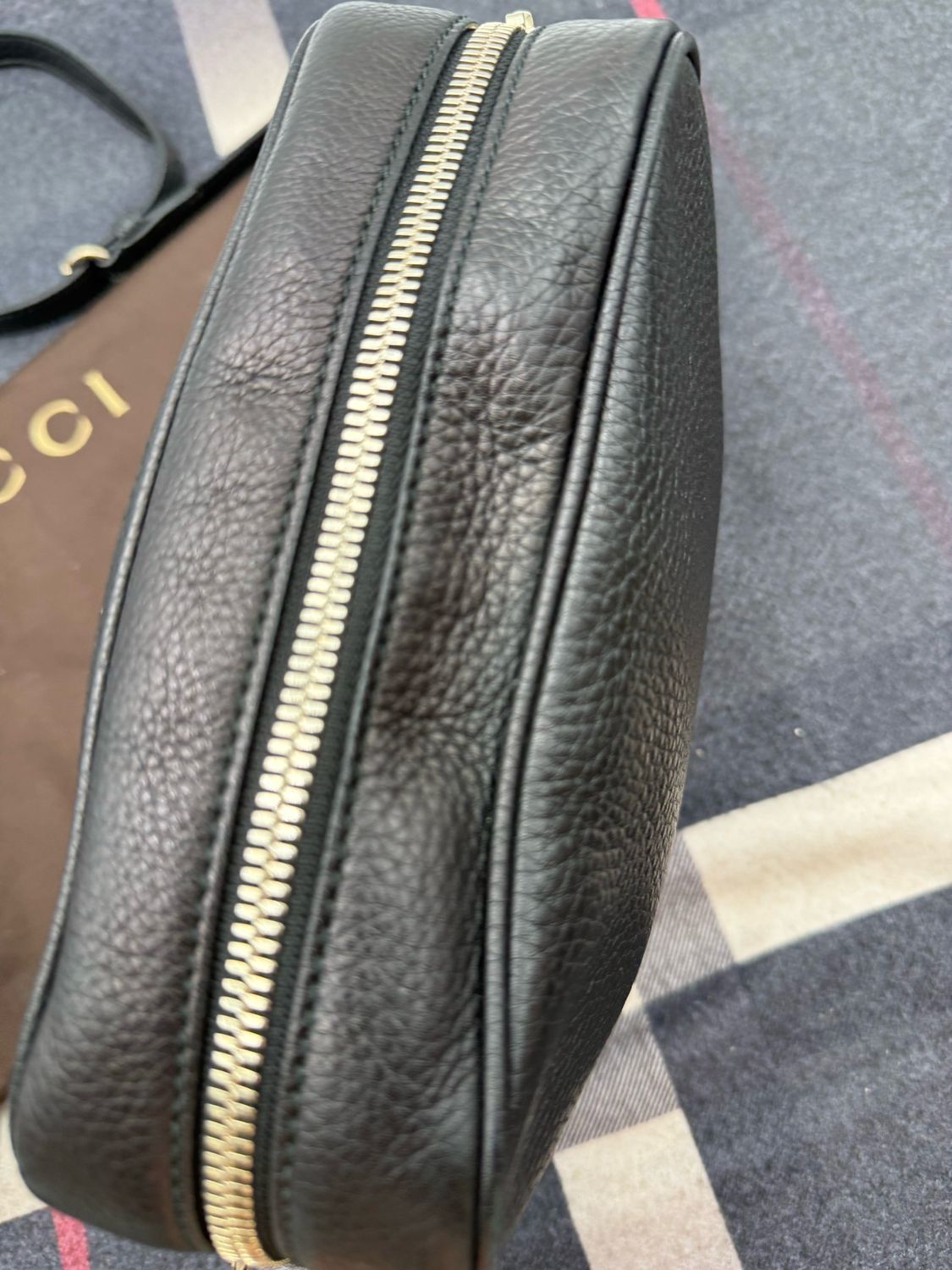 Gucci Disco Soho Camera Bag Small Pebbled Leather Black