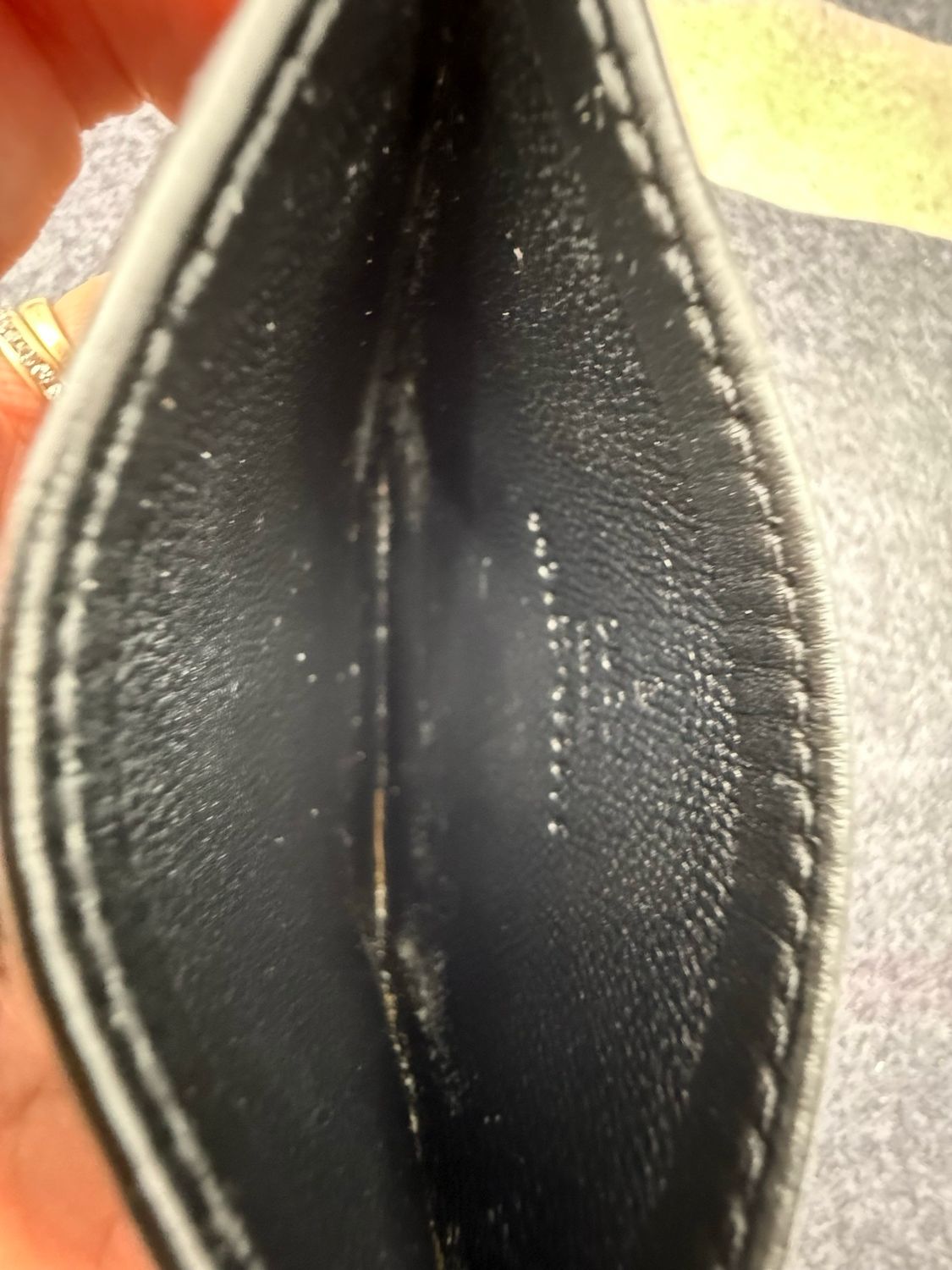 Gucci Marmont Black Card Case Matelasse Calfskin