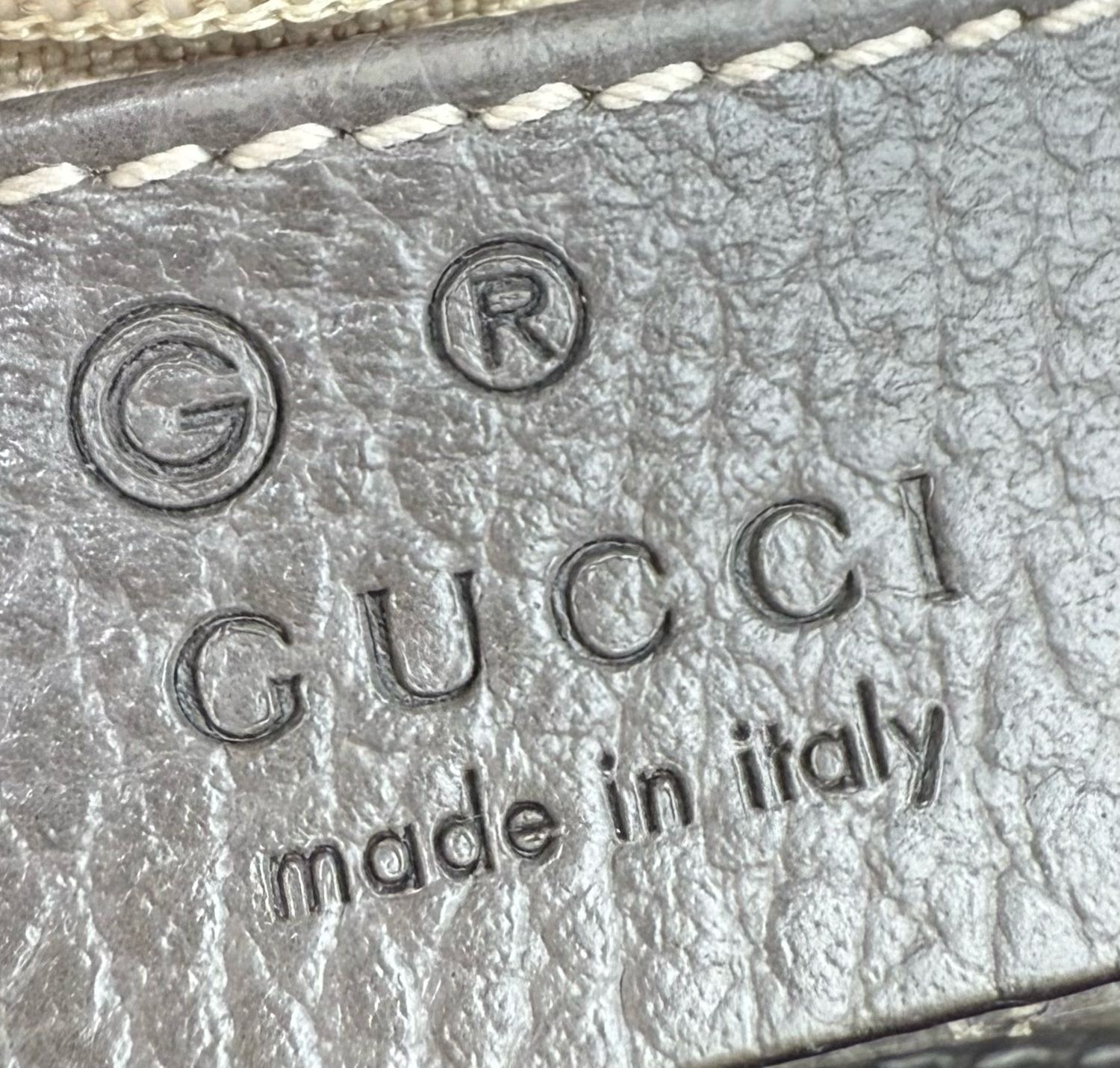 Gucci Calfskin Dollar Top Handle Sling Crossbody Shoulder Interlocking