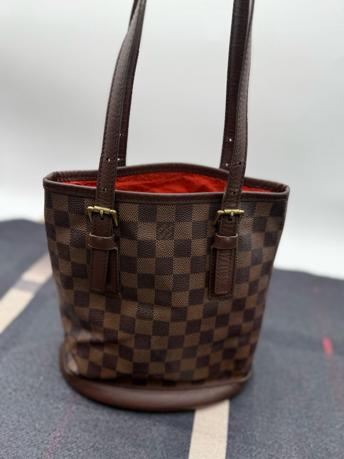 Louis Vuitton Petit Bucket Vintage Damier Ebene