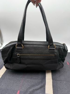 Prada Berlino Bowler Tote Shoulder Leather Trimmed