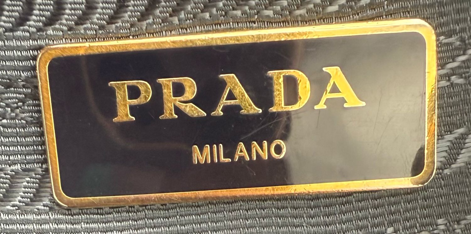 Prada Baltico Soft Calfskin Chain Tote Shoulder Long Strap