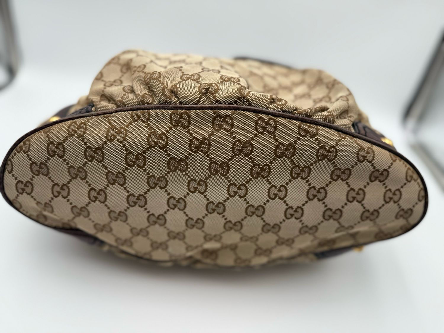 Gucci Jockey Medium Tote Shoulder Canvas