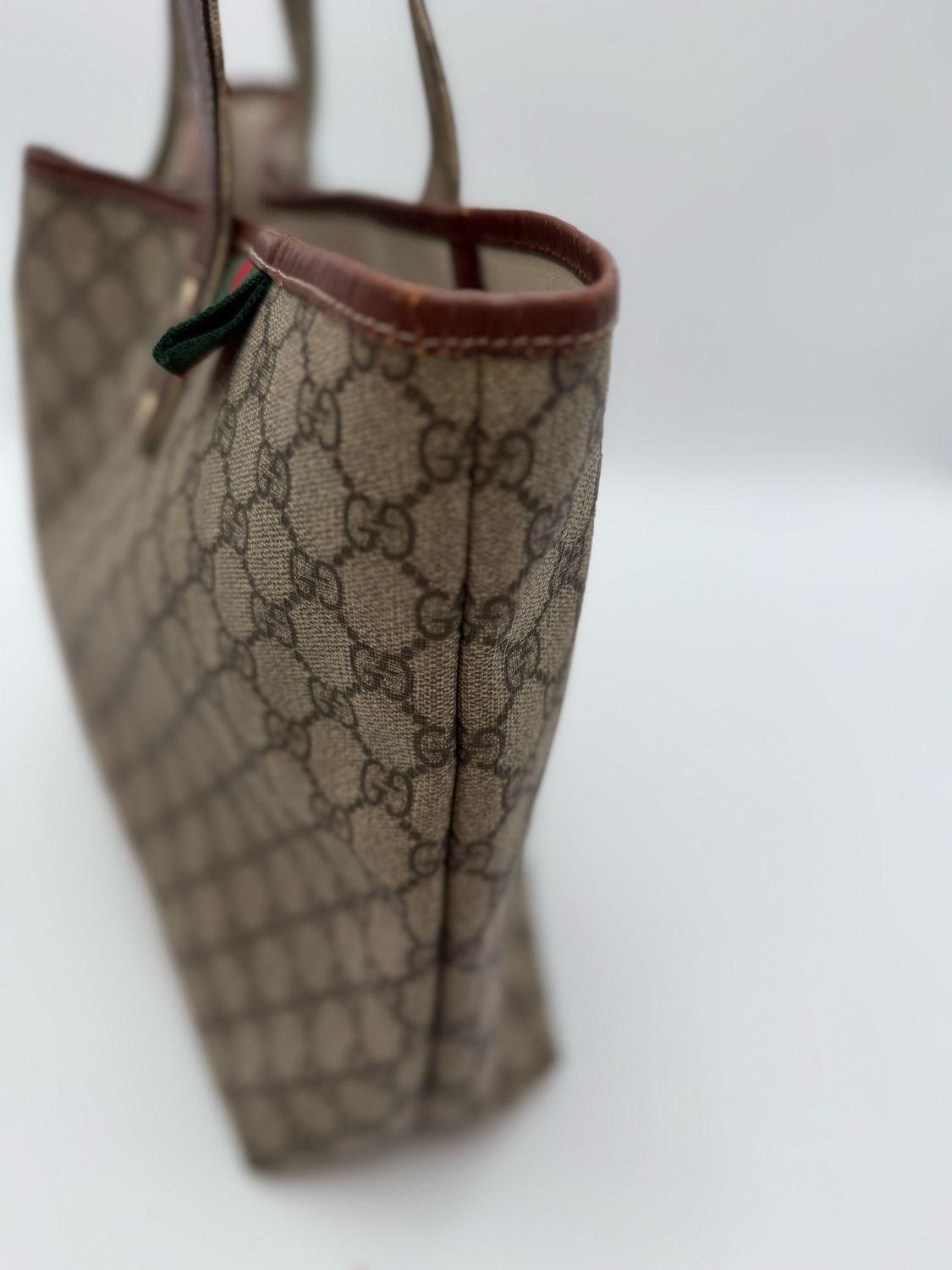 Gucci Monogram Web Loop Tote Supreme Medium