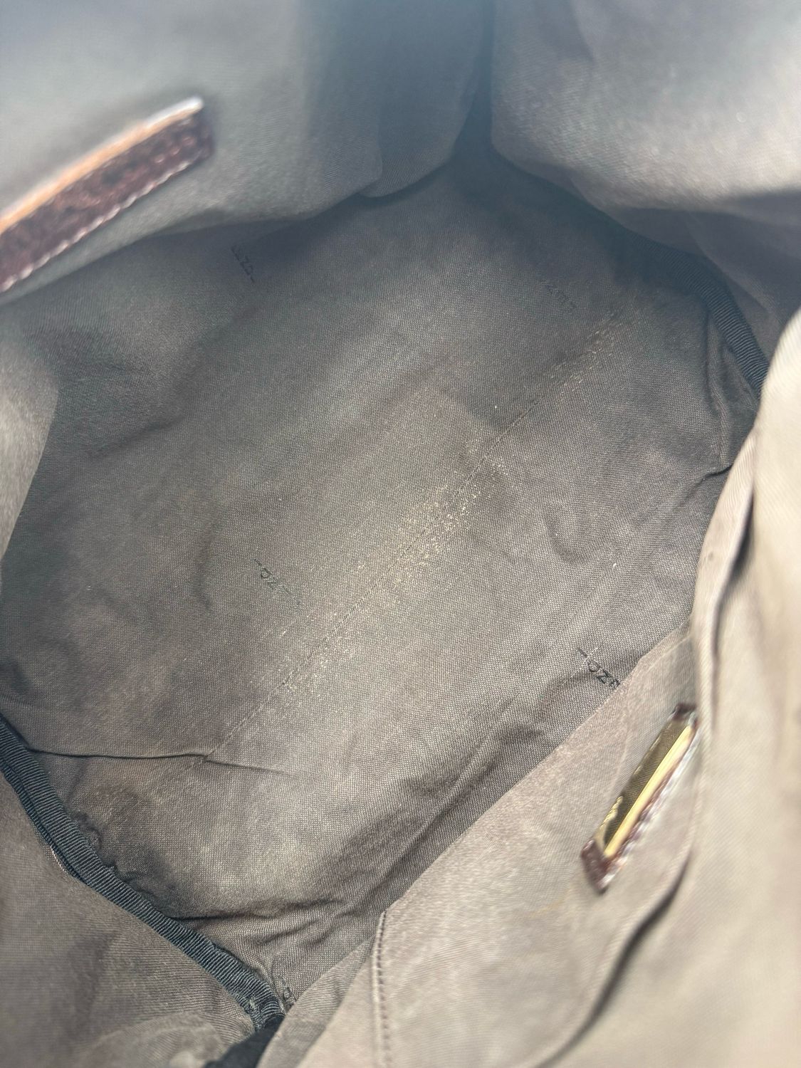 Fendi Zucchino Vitello Boston Small Satchel Bowler