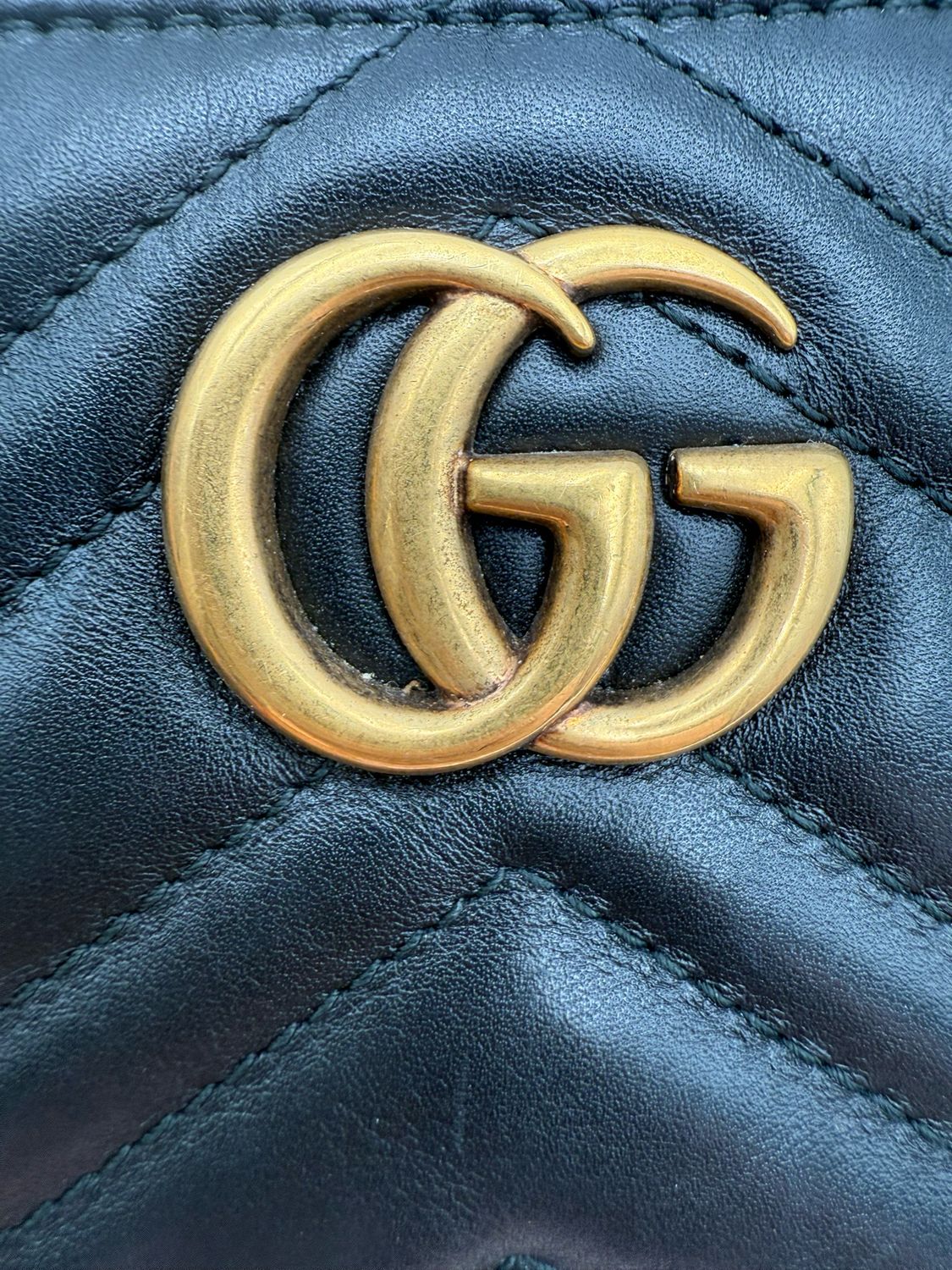 Gucci Marmont Wallet on Chain Matelasse Calfskin Crossbody Messenger