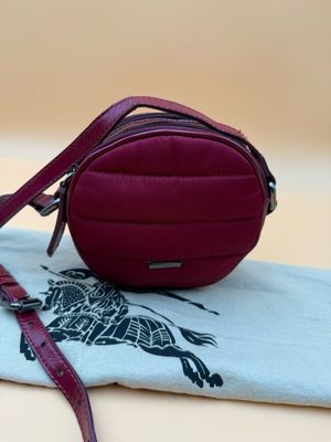 Burberry Round Nylon Tambourine Crossbody Bag