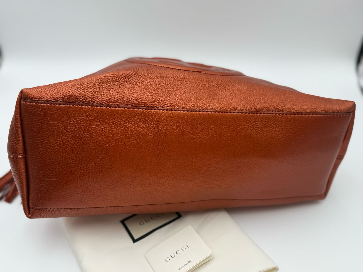 Gucci Soho Medium Pebbled Leather Tote