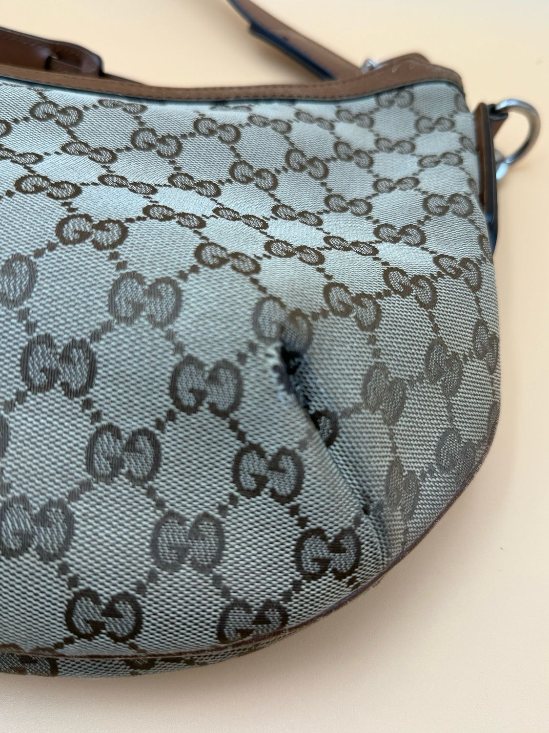 Gucci Web Crossbody Messenger Sling Bag