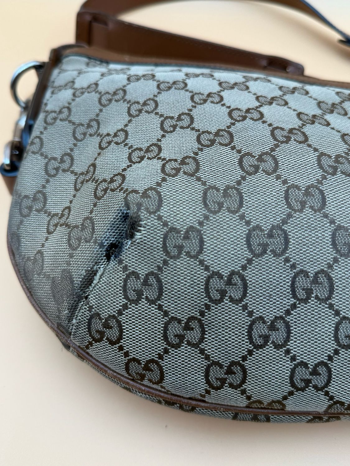 Gucci Web Crossbody Messenger Sling Bag