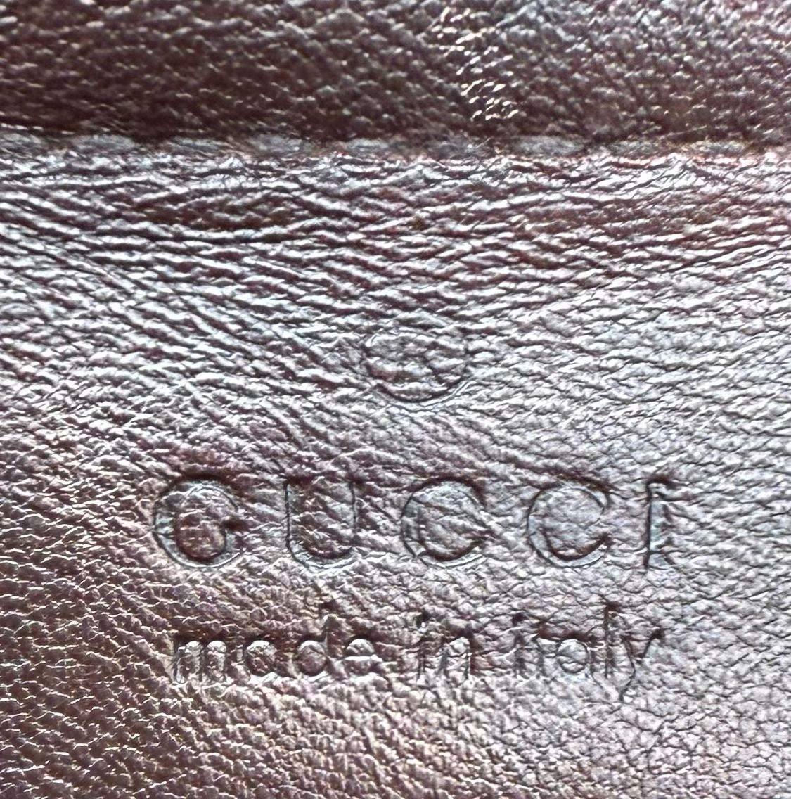 Gucci Monogram Leather Jackie Bardot Tote
