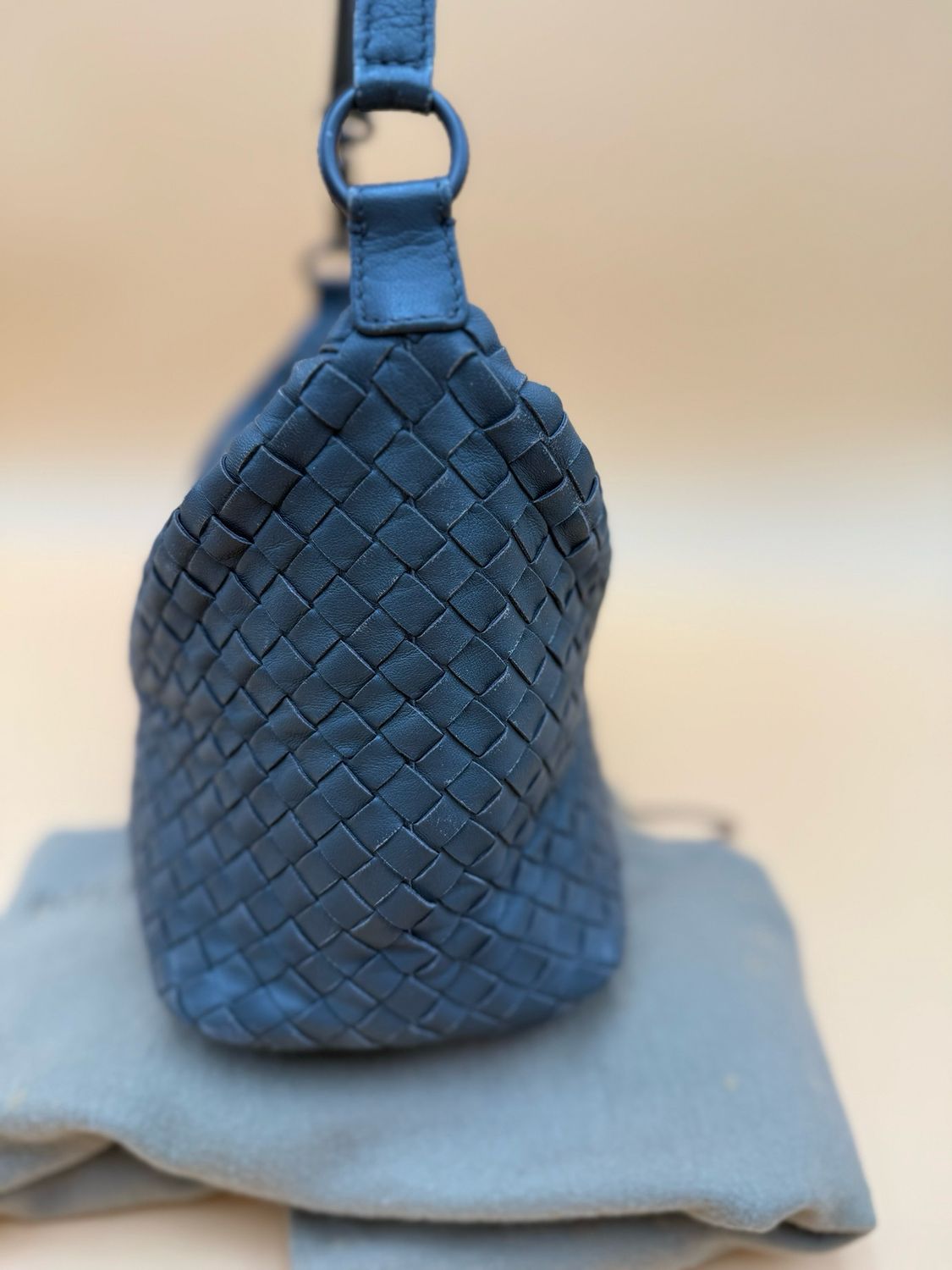 Bottega Venetta Nappa Intrecciato Hobo Shoulder Bag