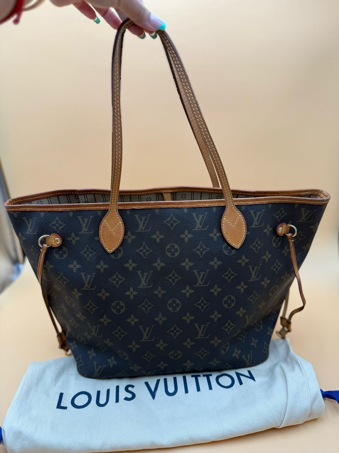 Louis Vuitton Neverfull Mm Tote Monogram Shoulder Bag