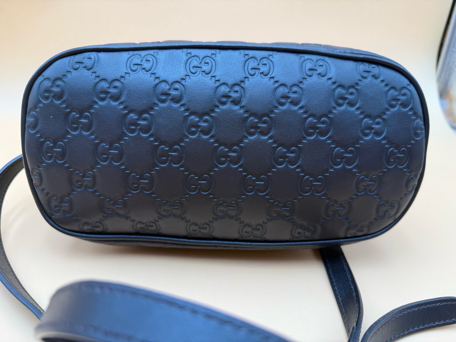 Gucci Mini Dome Guccissima Leather Crossbody Top Handle