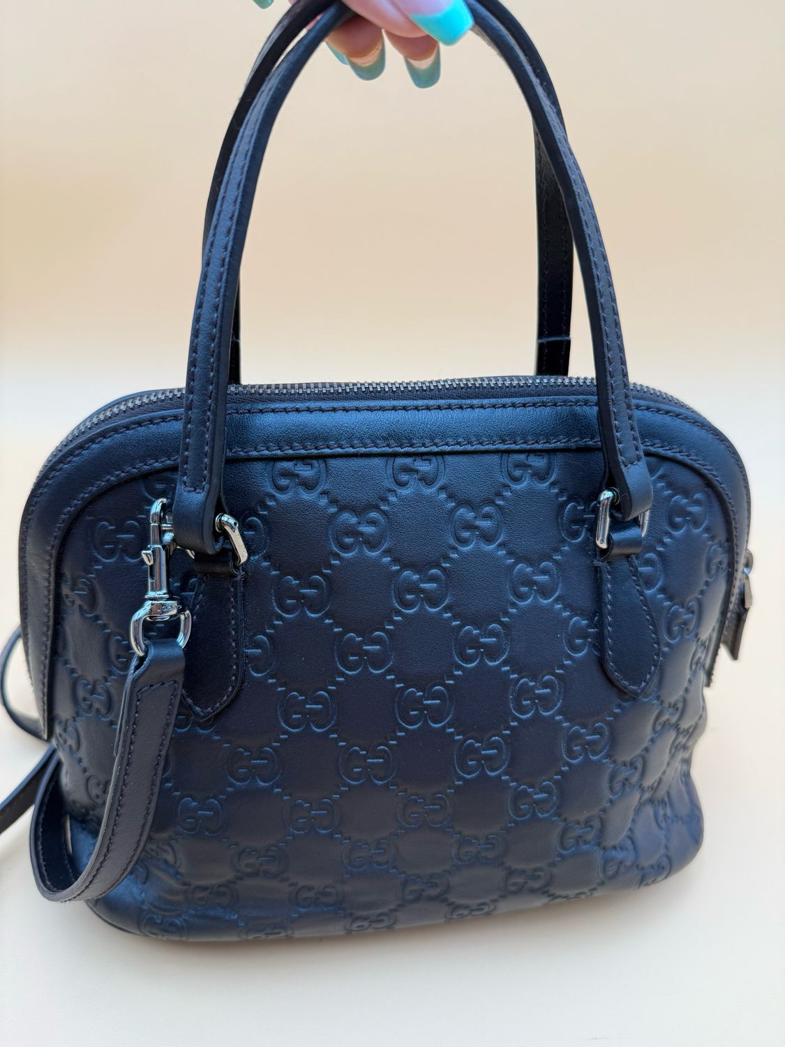 Gucci Mini Dome Guccissima Leather Crossbody Top Handle
