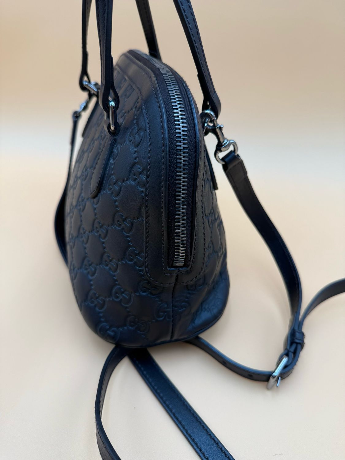 Gucci Mini Dome Guccissima Leather Crossbody Top Handle