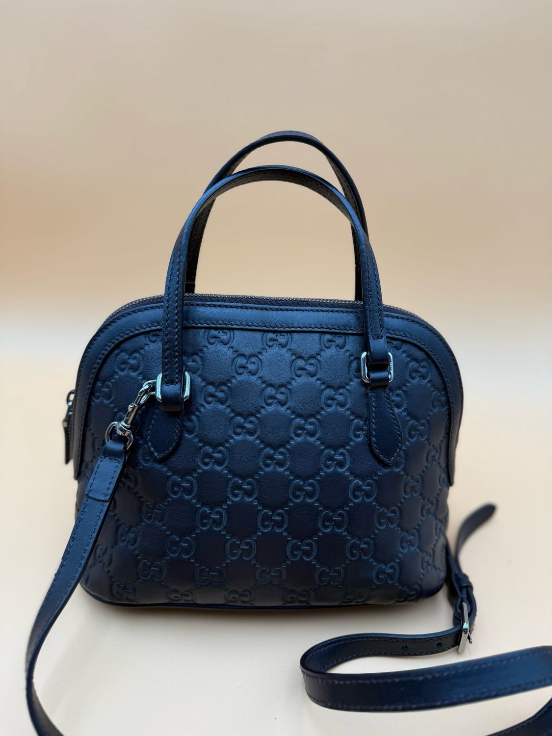 Gucci Mini Dome Guccissima Leather Crossbody Top Handle