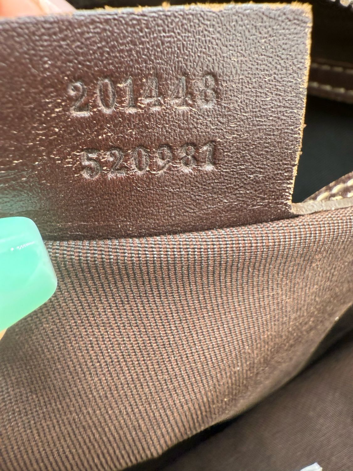 Gucci Monogram Supreme Messenger Crossbody Bag