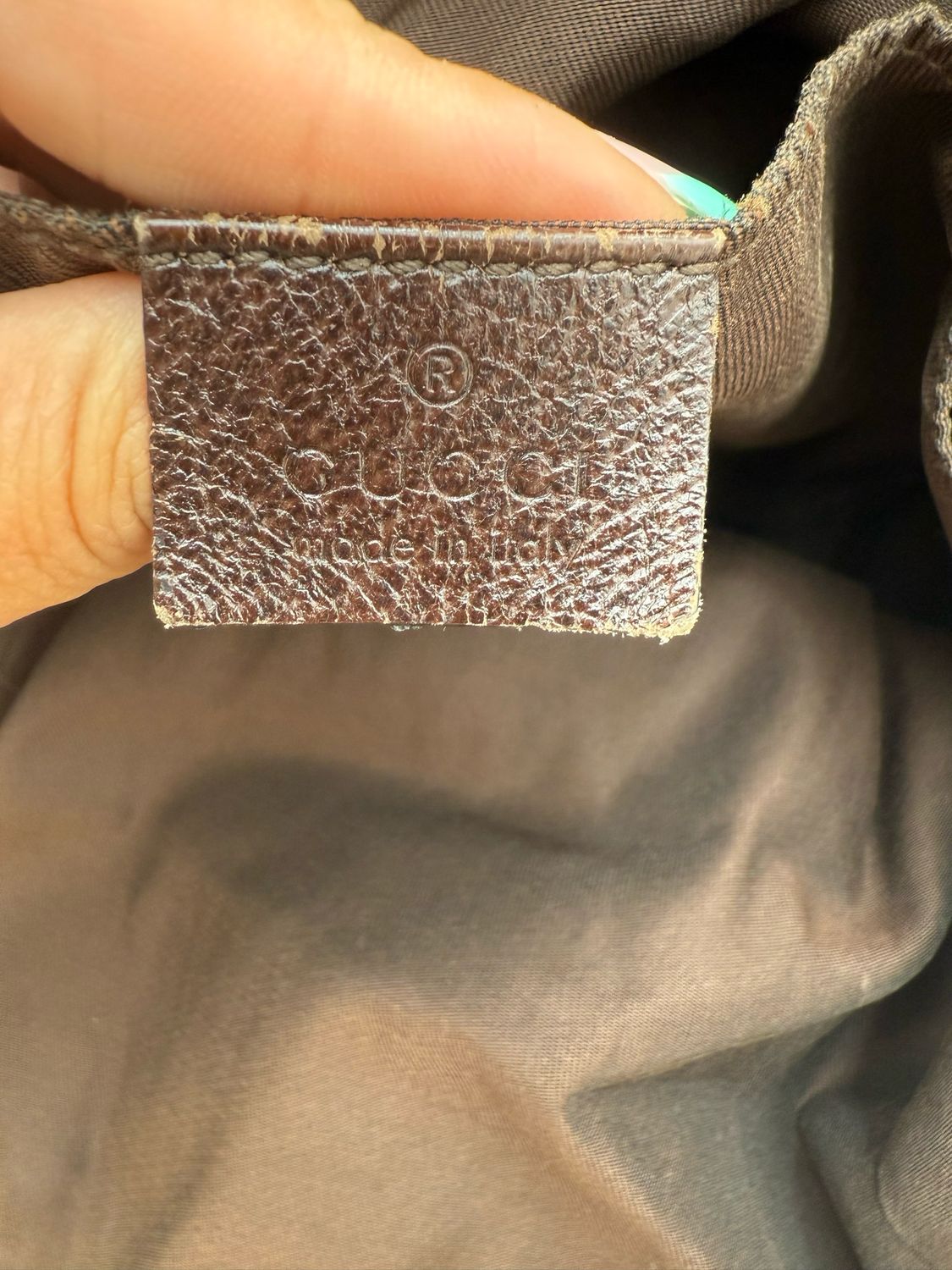Gucci Web Canvas Tote Vertical