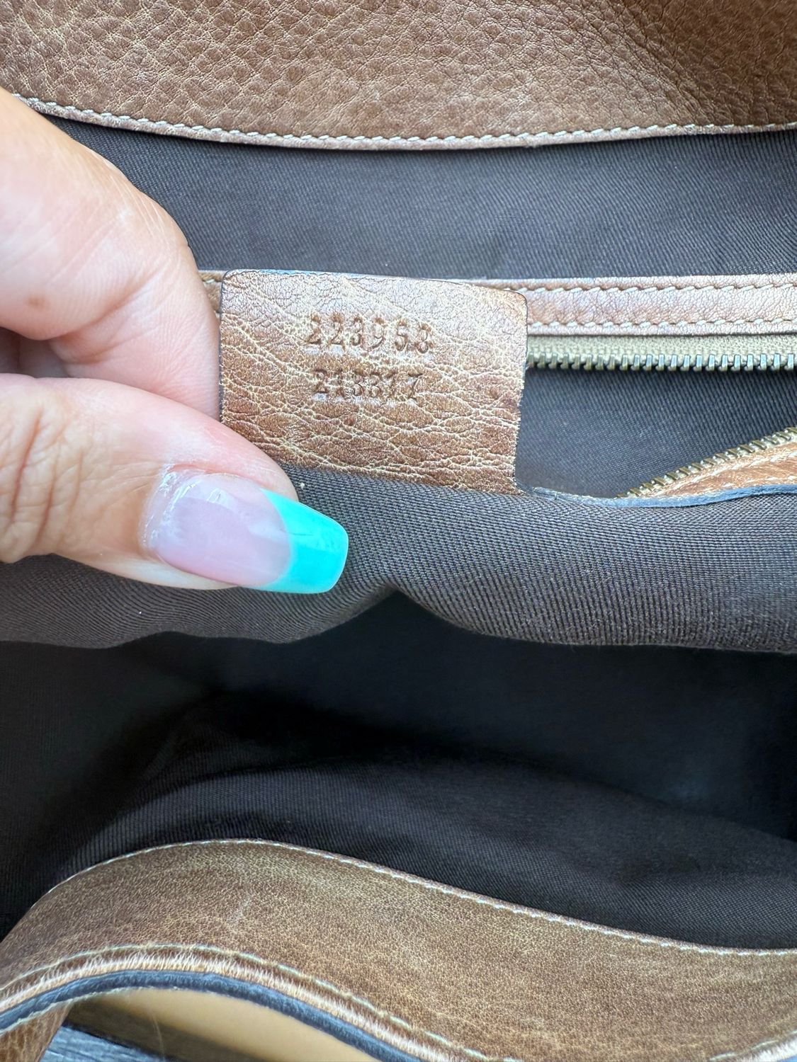 Gucci Leather Pelham Tote Brown Shoulder Bag
