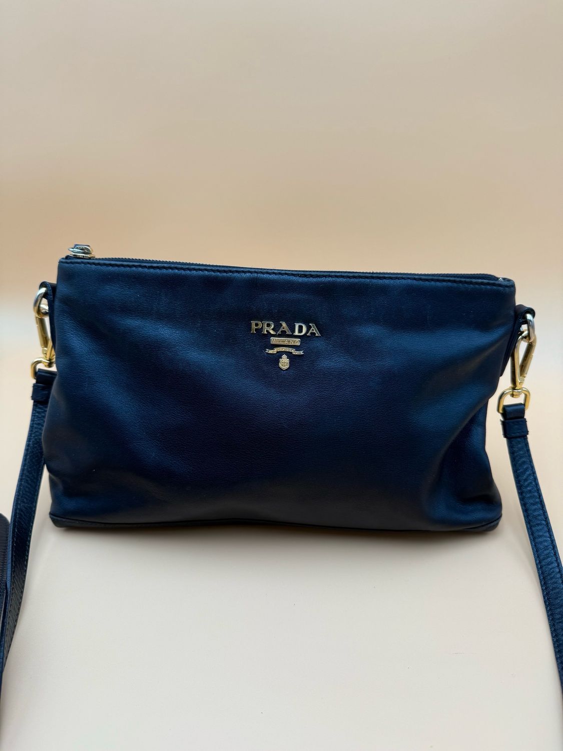 Prada Soft Calfskin Messenger Crossbody