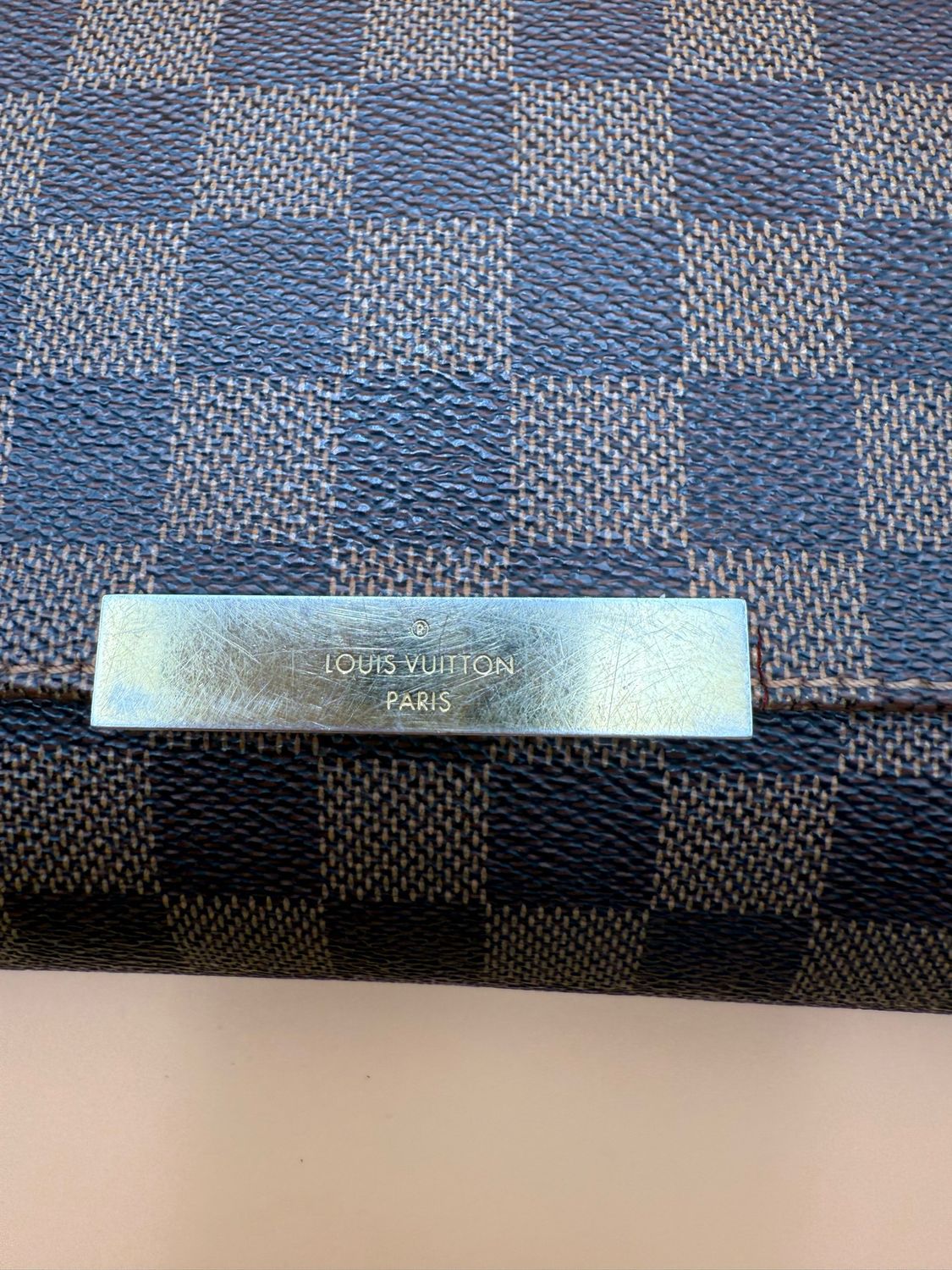 Louis Vuitton Damier Ebene Favorite Mm Crossbody Messenger Flap 