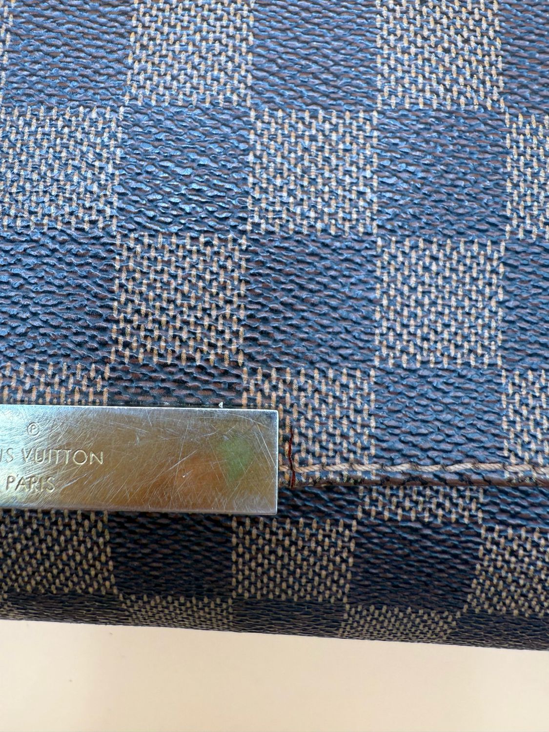 Louis Vuitton Damier Ebene Favorite Mm Crossbody Messenger Flap 