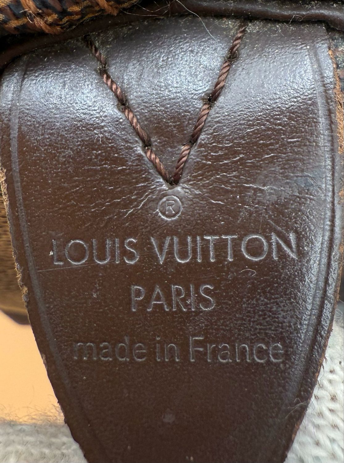 Louis Vuitton Speedy 35 Damier Ebene Satchel Top Handle