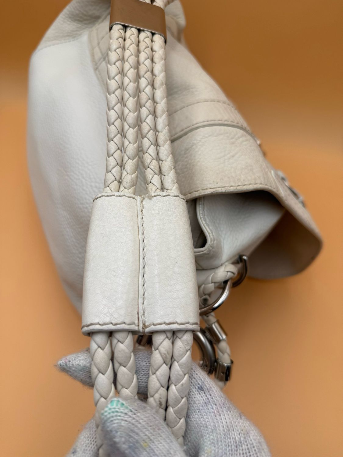 Gucci Techno Horsebit Shoulder Hobo Leather 