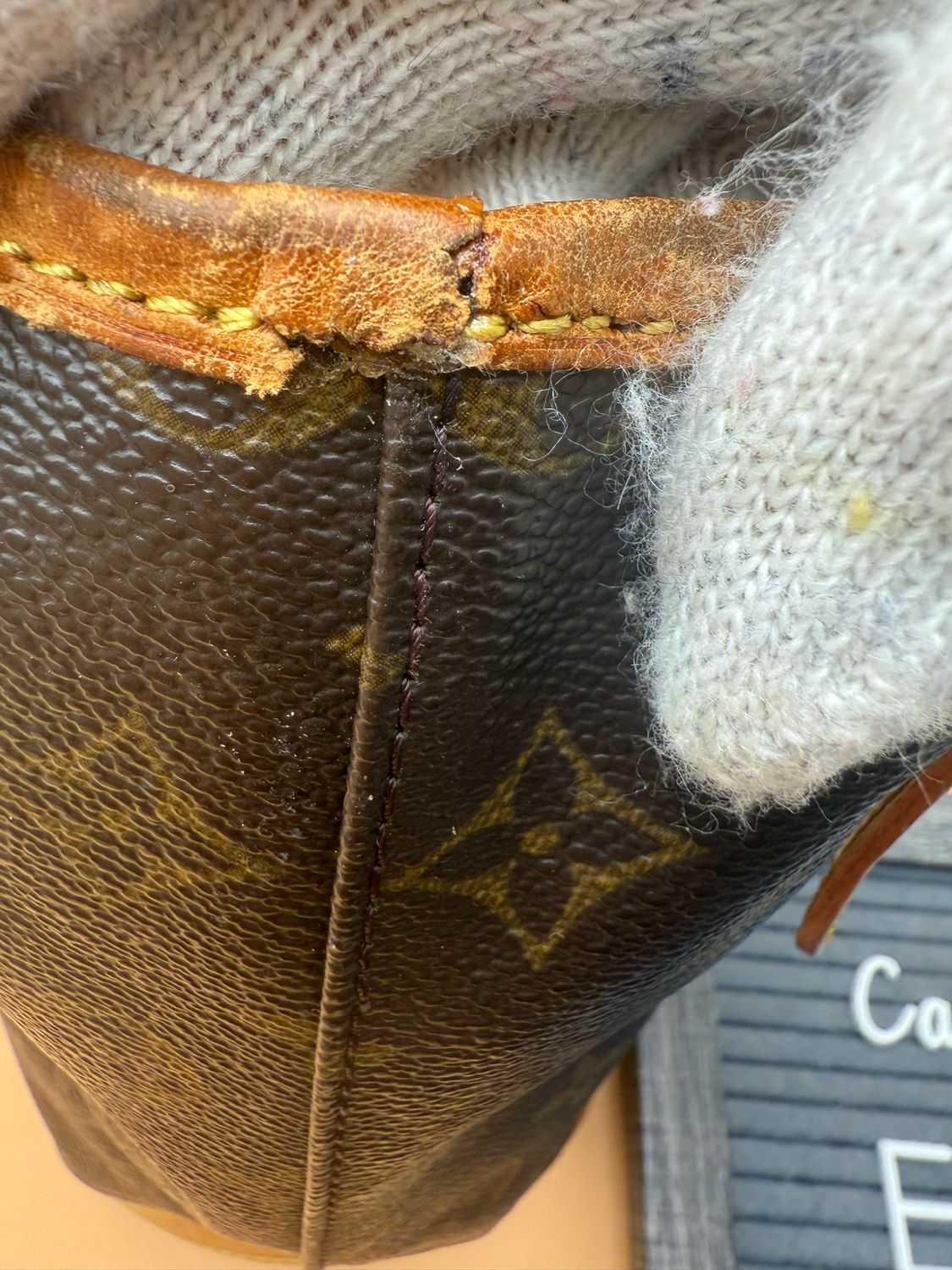 Louis Vuitton Monogram Petit Bucket Tote Shoulder