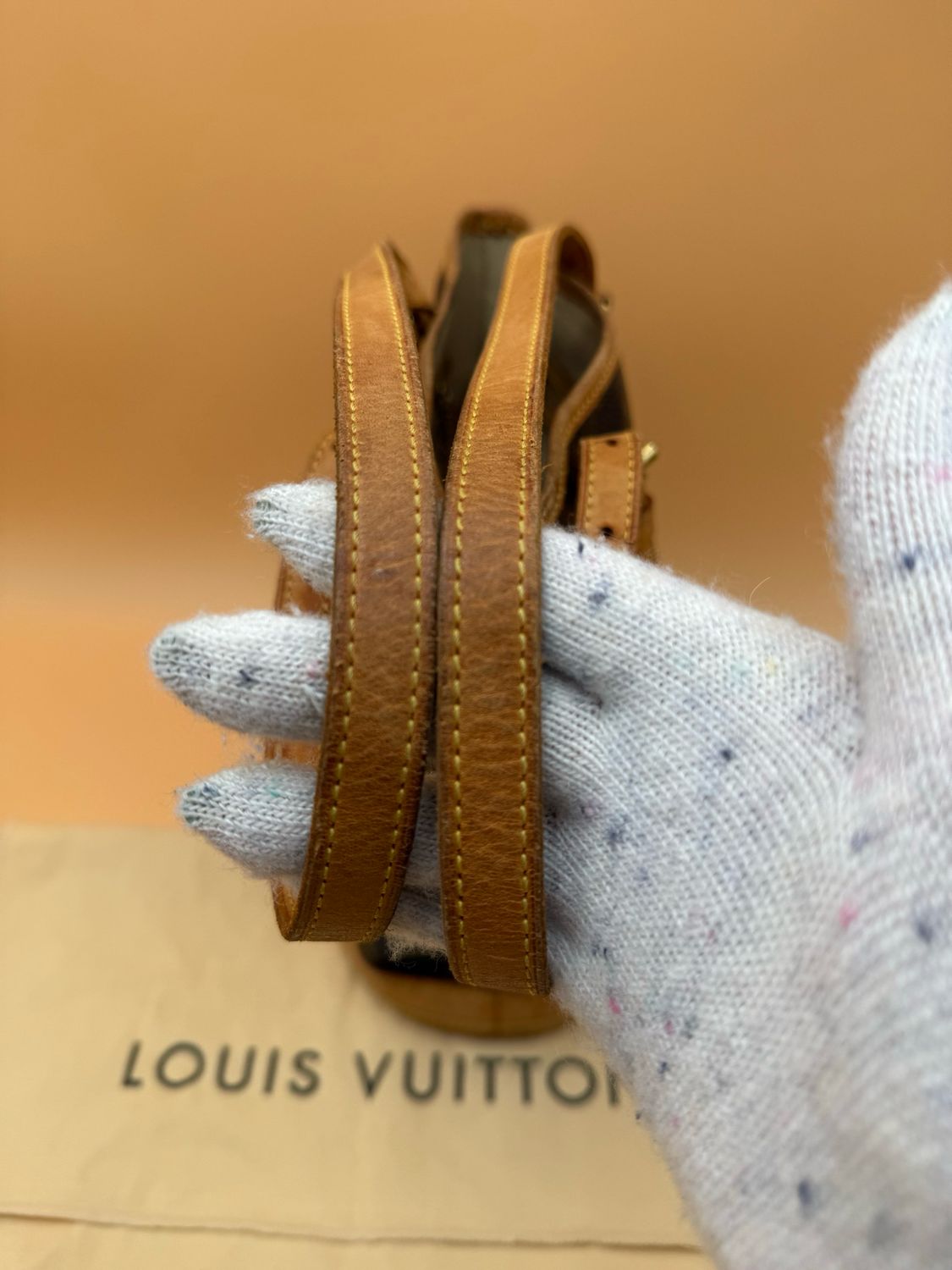 Louis Vuitton Monogram Petit Bucket Tote Shoulder