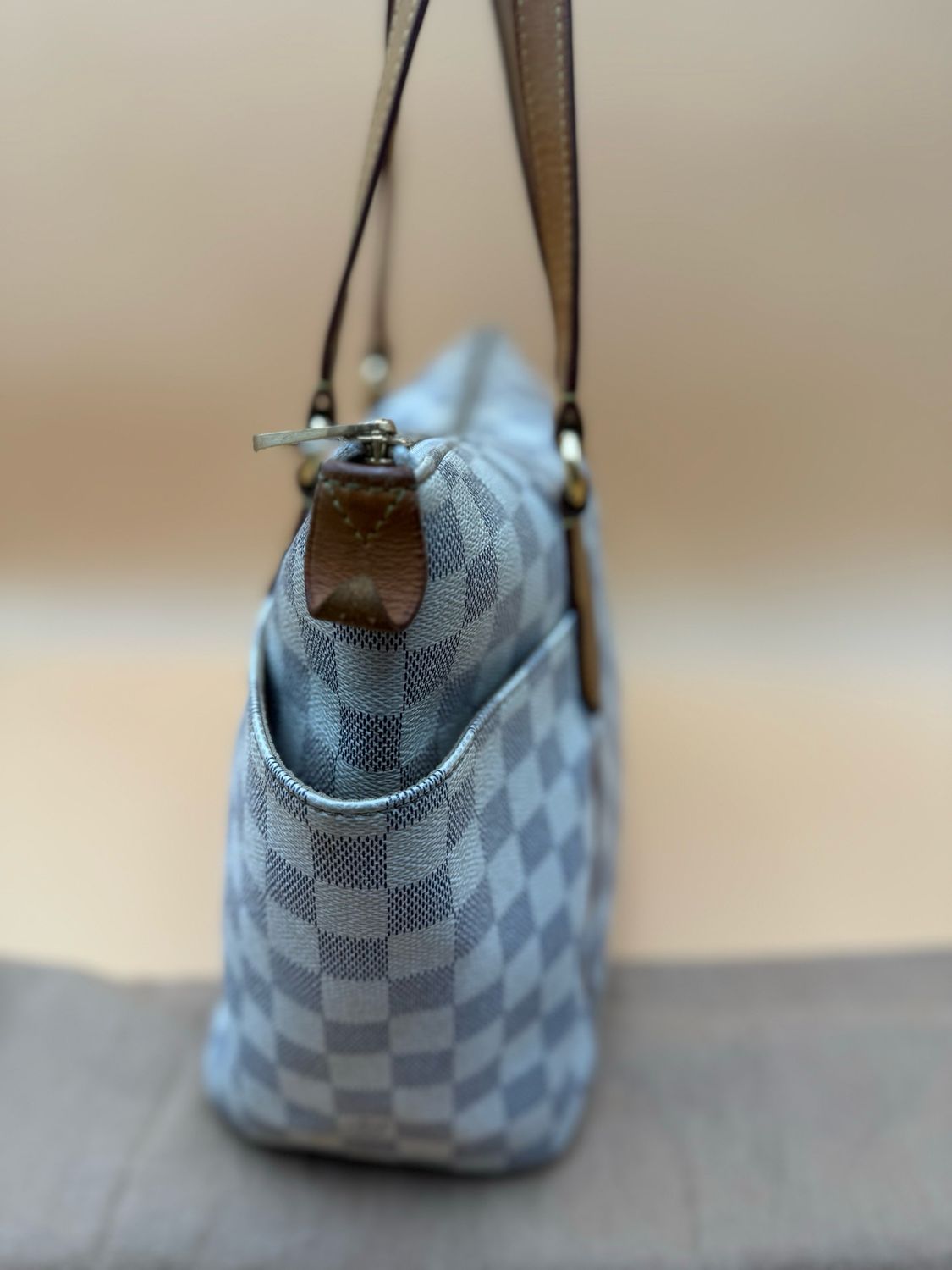 Louis Vuitton Damier Azur Totally Pm Shoulder Bag Tote