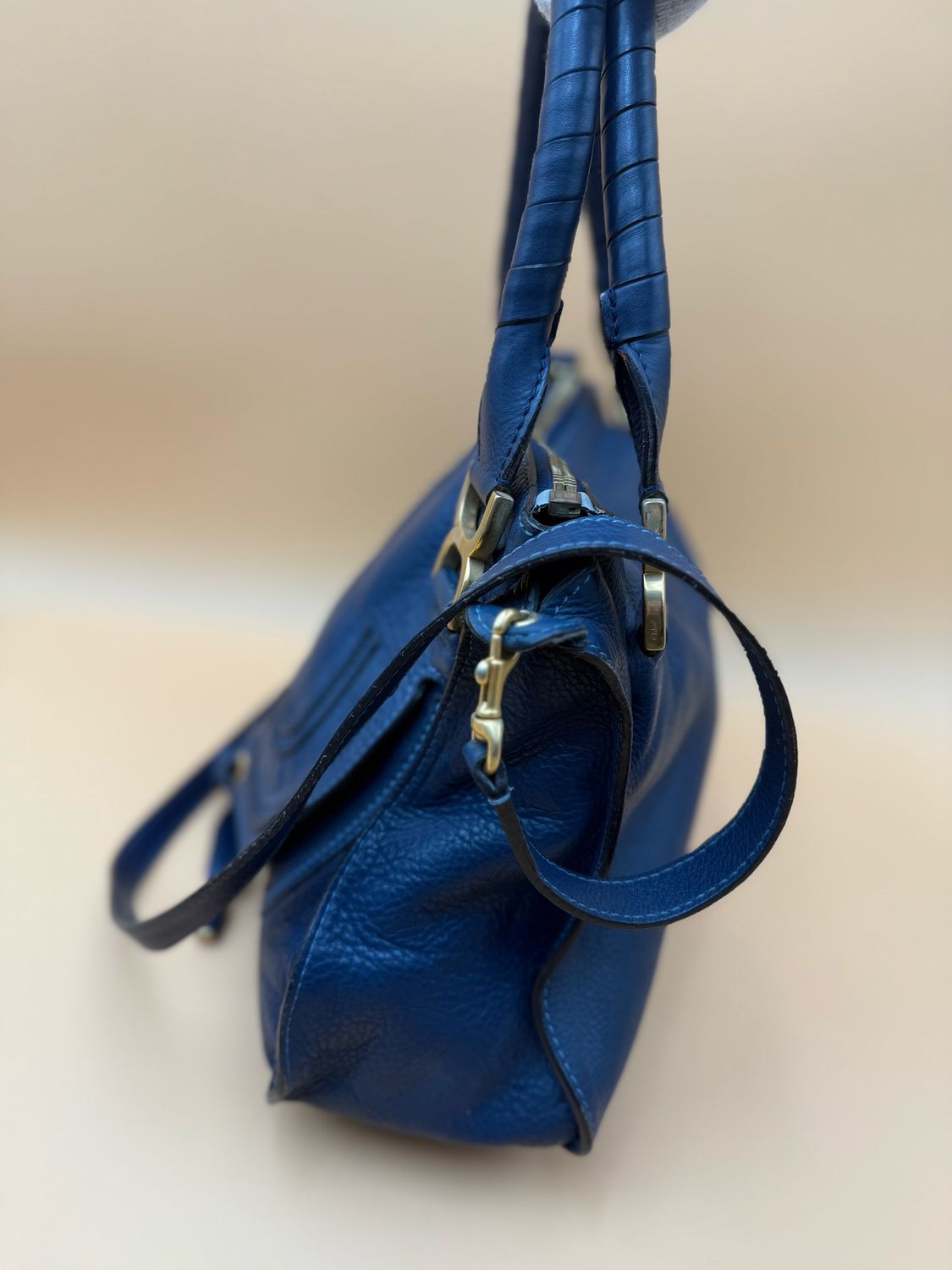 Chloe Marcie Saddle Medium Sling Messenger Tote