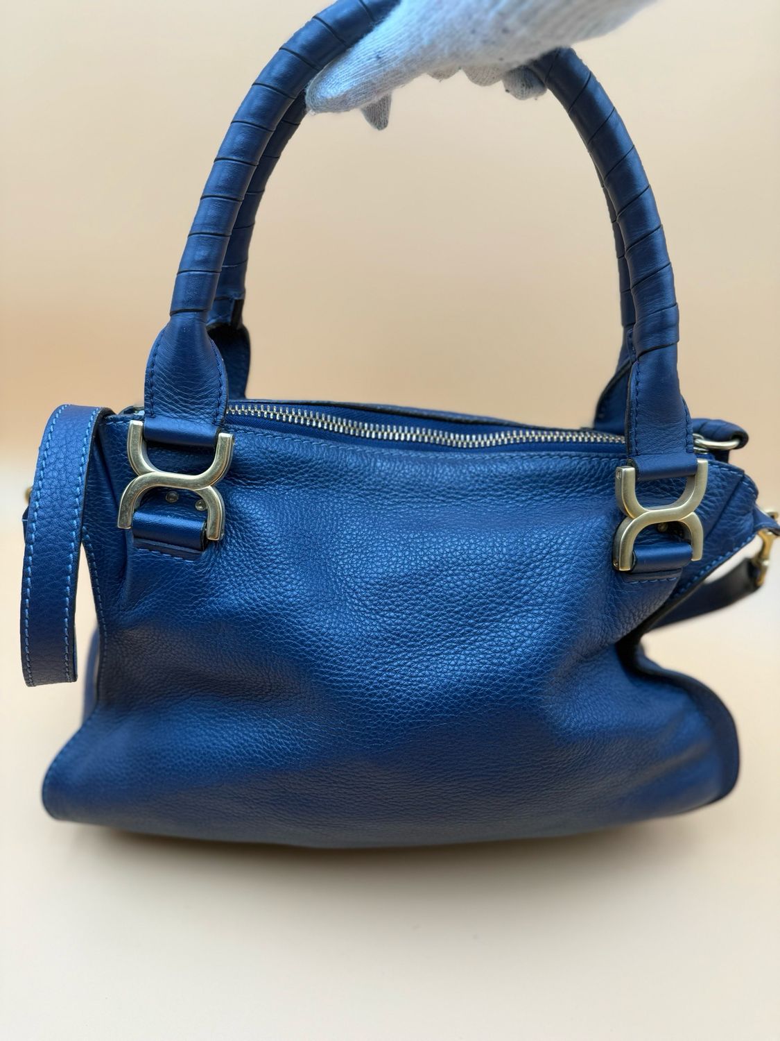 Chloe Marcie Saddle Medium Sling Messenger Tote
