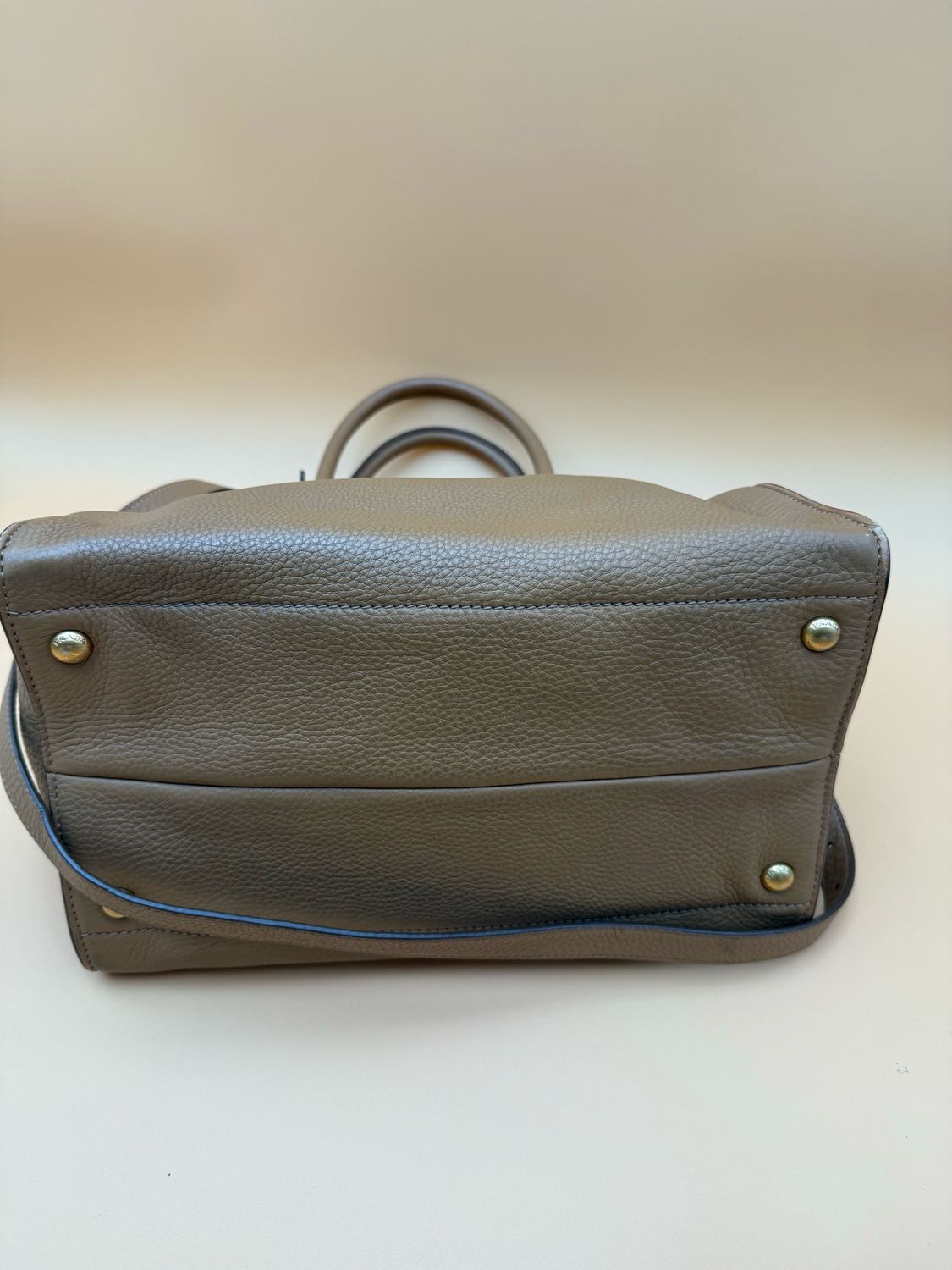 Prada Vitello Daino Pebbled Leather Shopper Tote Messenger Sling