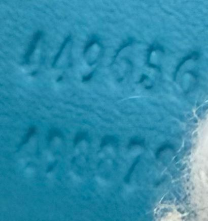 Gucci Mico Monogram Teal Zippered Leather Messenger Crossbody Tote