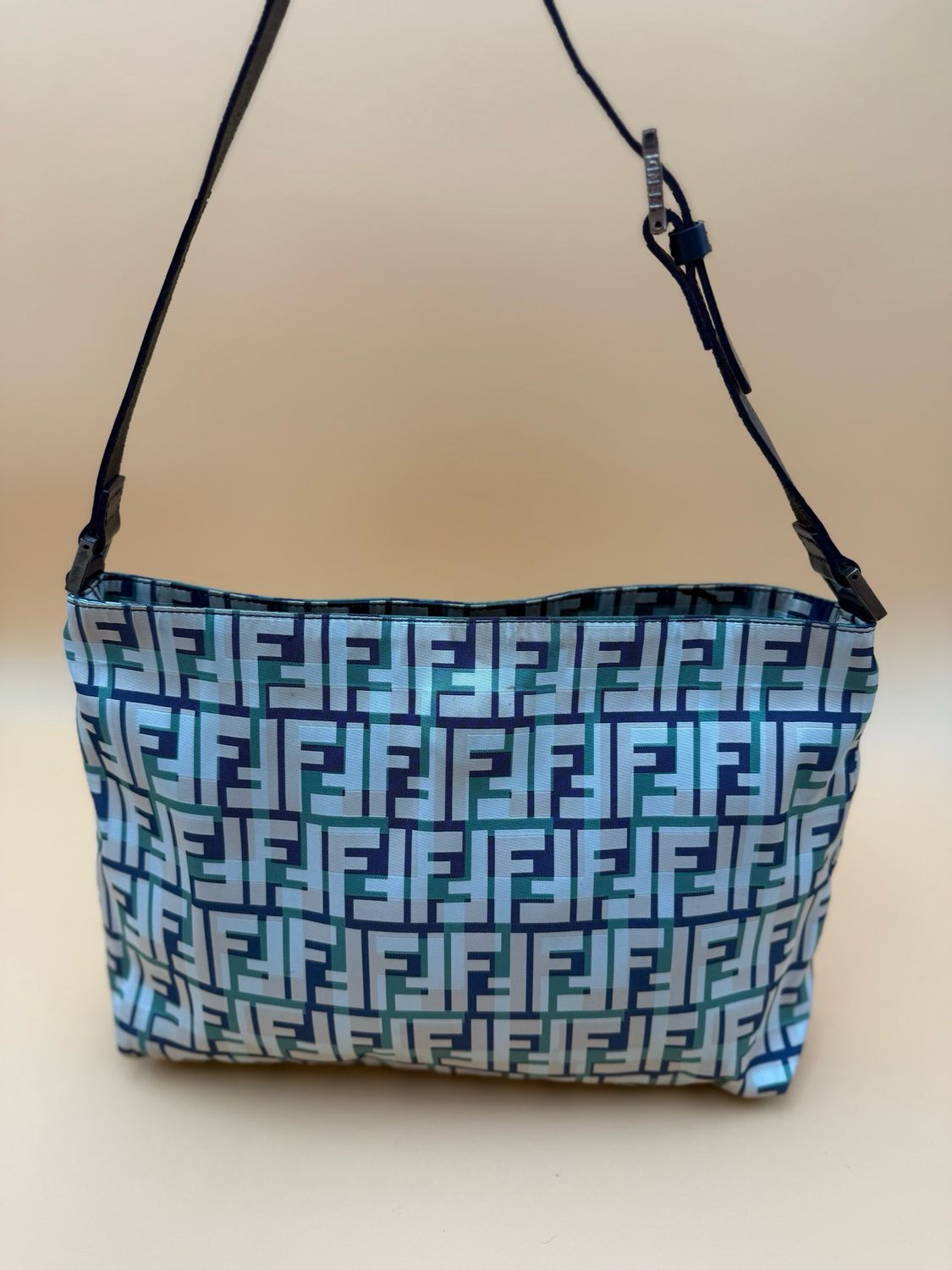 Fendi Zucca Hobo Shoulder Bag Multicolor