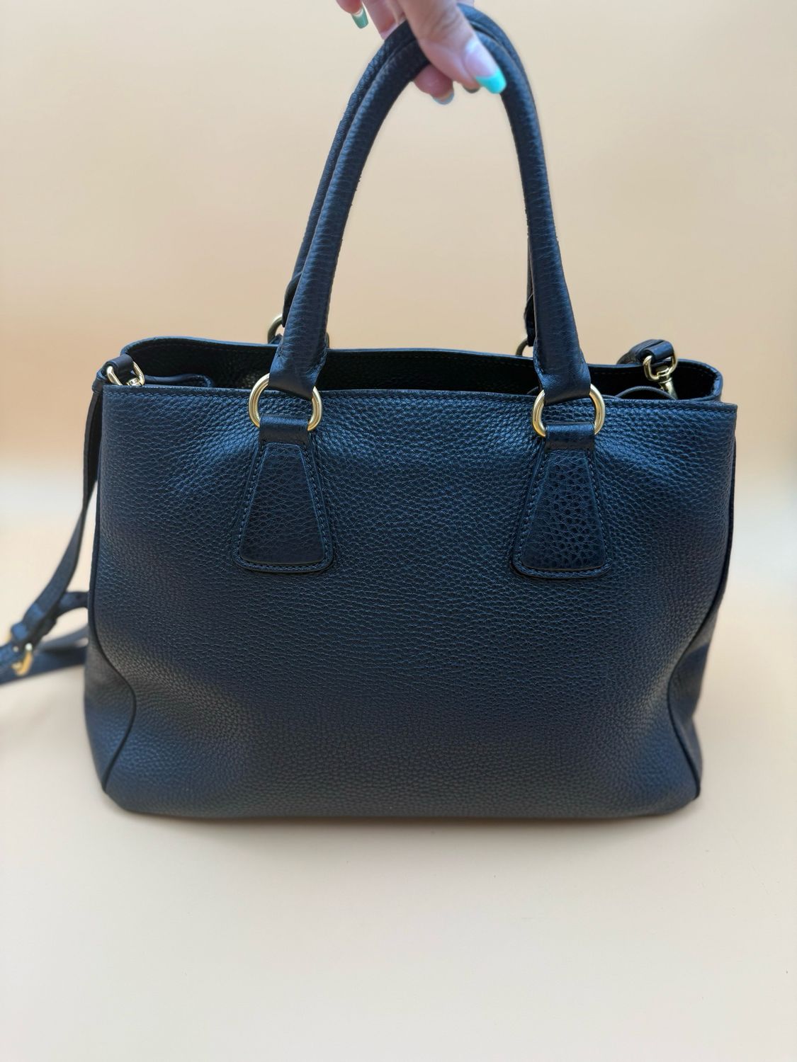 Prada Vitello Daino Convertible Tote Crossbody