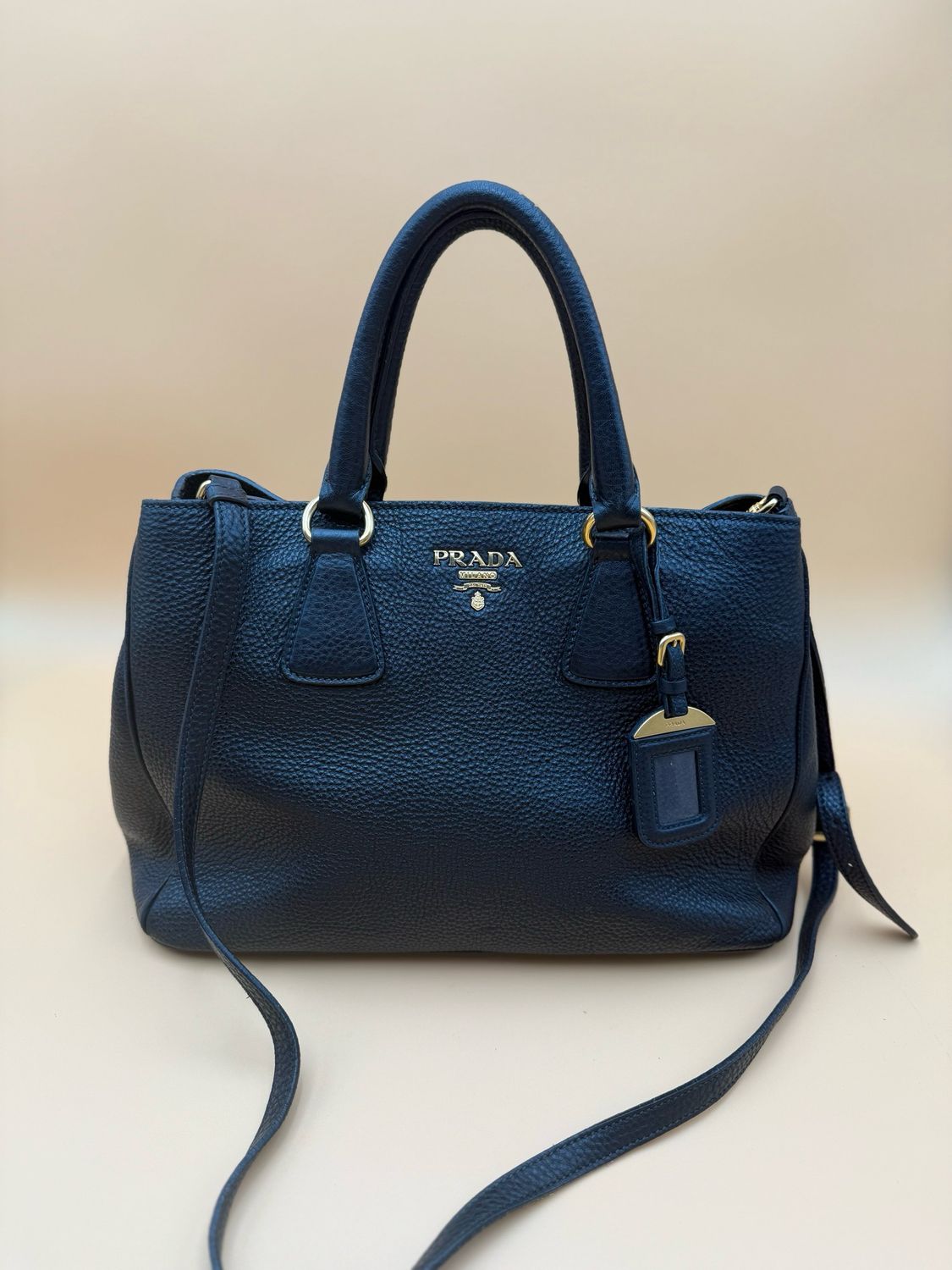 Prada Vitello Daino Convertible Tote Crossbody